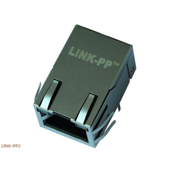 Quality Low Profile Magnetic Jack LPJK7003B97NL Cross 1840745-4 Female 12 Pins With LED wholesale