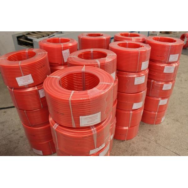 Quality Transmission Polyurethane Round Belt Red Smooth  Tear Strength Resistance wholesale