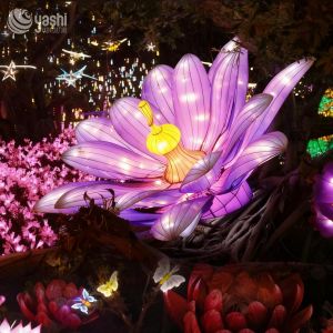 China High-Quality Artificial Lotus Lantern Garden LED Lighting Outdoor Decoration on sale