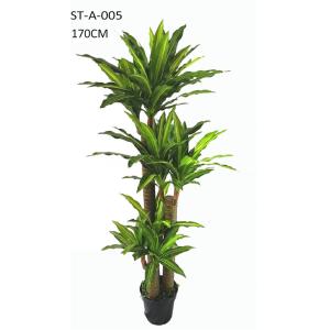 SGS / ISO Artificial Dragon Tree 135CM 175CM Artificial Dracaena Tree Heads