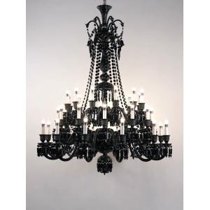 China Trending Chandelier Lamps Black Smoke Candle Modern Unique Crystal Chandeliers For Dining Room on sale