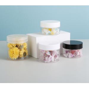 Factory Plastic Matte Black Cosmetic Jar With Lids 50ml 100ml 150ml