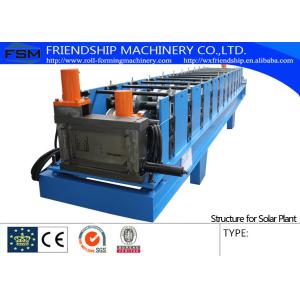 2.5mm Galvanized Steel Coil Rack Roll Forming Equipment With Chain Driven