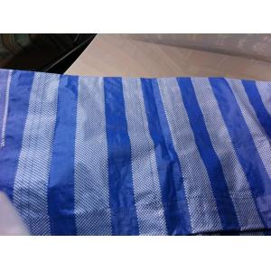 Cheap the most popular pe tarpaulin sheet bule white strip for sale