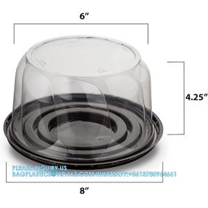 Disposable Catering Trays With Lids Serving Trays Black Plastic Round Platters