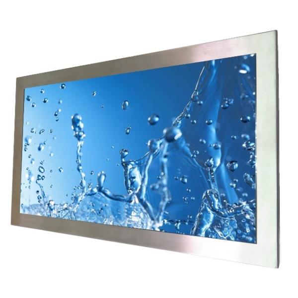 65'' PCAP Touch Monitor Display IR Touch High Brightness IP65/66 Stainless Steel