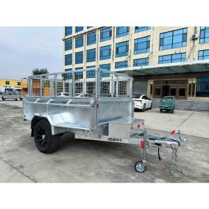 Single Axis 8x5 Hydraulic Tipper Trailer Fully Welded Dump Box Trailers