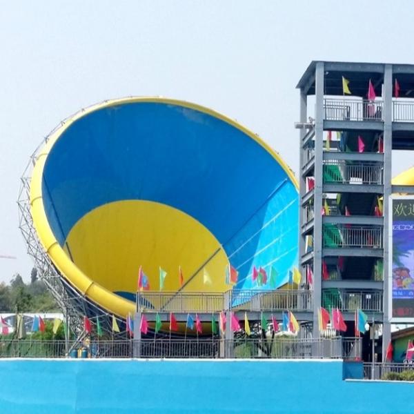 Quality Big Fiberglass Tornado Water Slide For Adults , 14.6m Platform Height wholesale