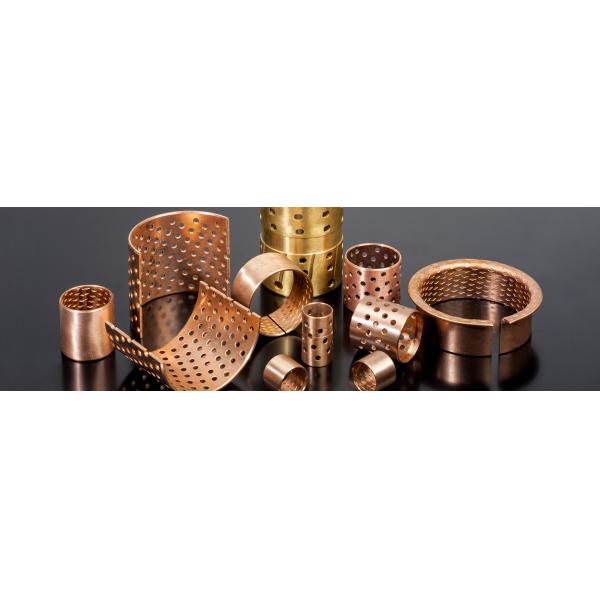 CuSn8 Wrapped Bronze Bearings , Bronze Plain Bearings CuSn6.5P0.1