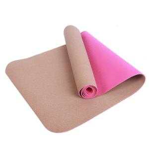 Ningbo virson New design hot selling CORK TPE yoga mat customized