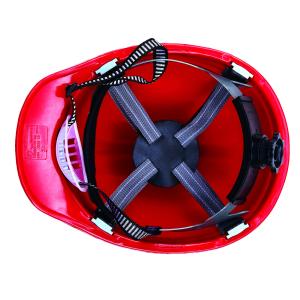 Ratchet Weel Adjustment T155 Safety Helmet with ABS Shell and Fabric Lining 54