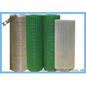 Square Mesh Welded Wire Panels , Weld Mesh Fence Panels 23 / 8 / 9 Gauge