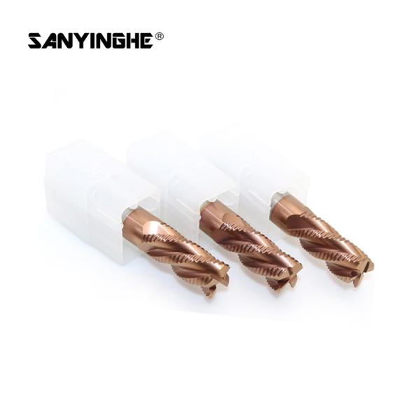 4 Flutes Flat CNC Carbide Roughing End Mills HRC45 55 60 65 Hard Milling Cutter