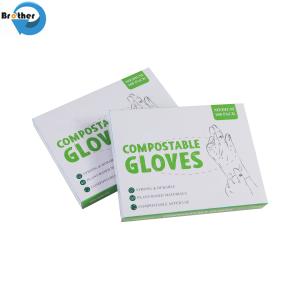 Food Grade Compostable Gloves Medium Thickness PE Material Biodegradable