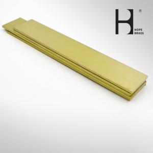 6000mm Length CuZn39Pb3 Brass Flat Bars For Home Derocation