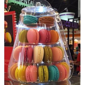 customized macaron paper box packaging, customized macaron plastic packaging