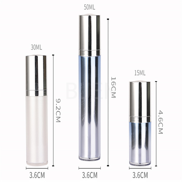 Customized Airless Cosmetic Bottle 120ml With Dispenser Pump