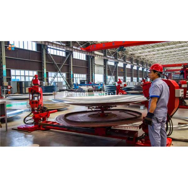 6 Compartments Liquid Tanker Trailer Semitrailer With SHACMAN Tractor 4 Axles