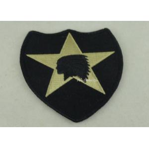 USA Military Personalised Embroidered Badges , Embroidery Custom Cloth Patches