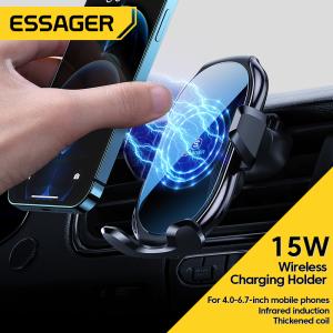 Wireless Charging Car Air Vent Mobile Phone Holder 15W For Car