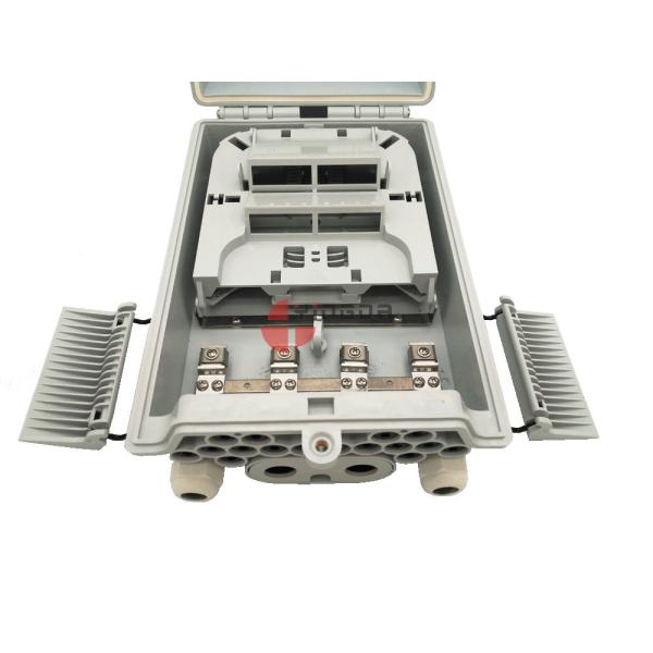 Quality 1/8 Fiber Optic PLC Splitter Cassette Outdoor IP65 Pole Mount For FTTH GPON wholesale