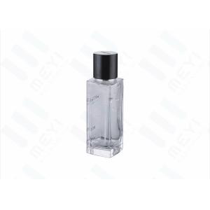45ml Square Luxury Glass Perfume Bottle Packaging , Empty Perfume Bottles