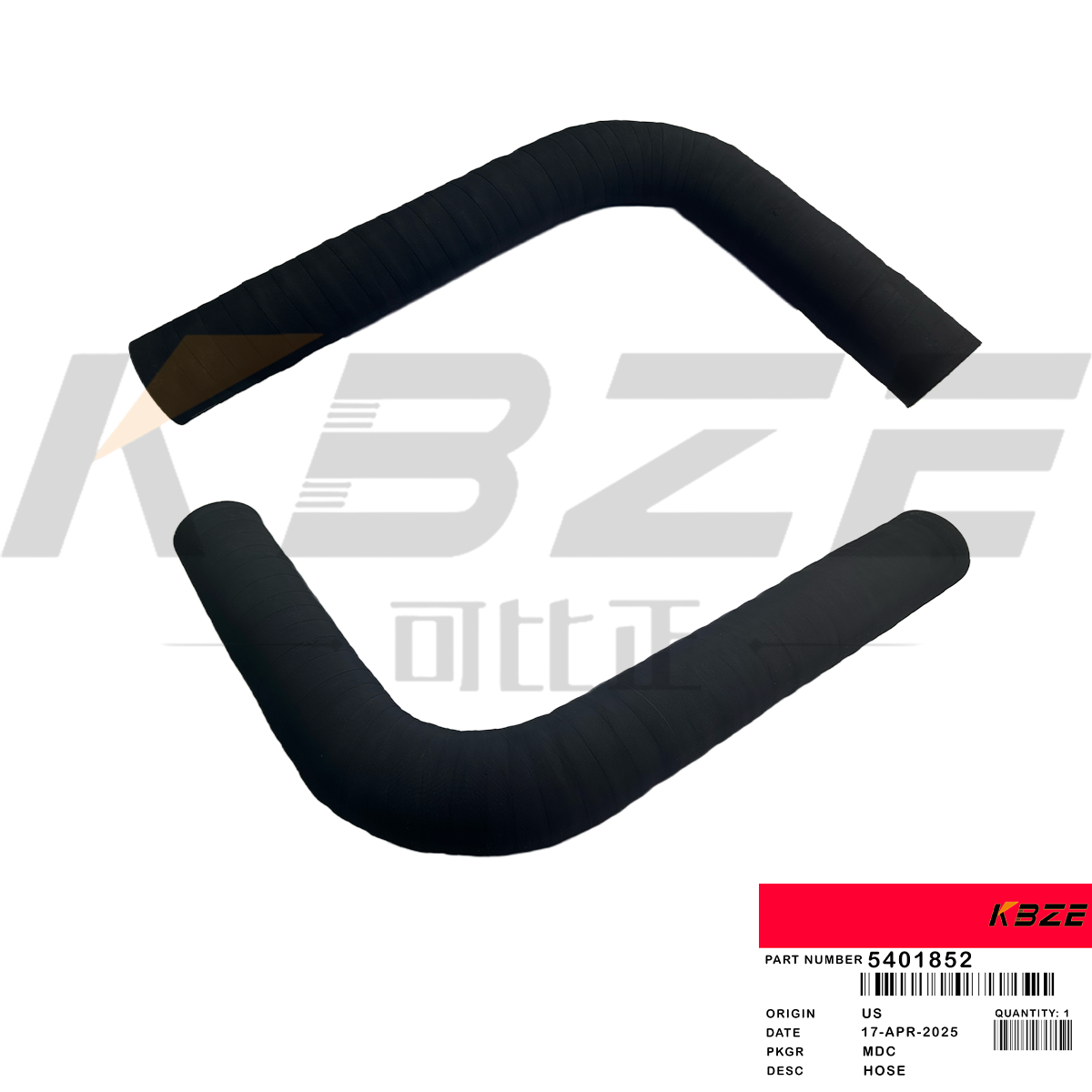 KBZE BRAND 5401852 CUMMINS 3.3 ISB QSB ENGINE OIL COOLER CORE ELBOW;HOSE FITS
