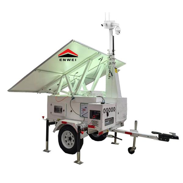 Quality Flexible Power Supply MPPT 40A Solar Panels Cctv Trailers For Remote Management Monitoring wholesale