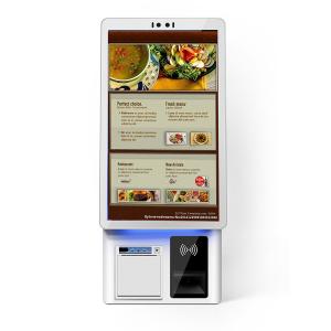 Crtly 21.5Inch Self Service Ordering Kiosk for Fast Food Restaurant Accepts