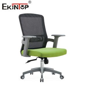 ODM Gray Mesh Office Chair With 3D Armrests Adjustable Height