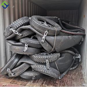 Florescence Marine Pneumatic Rubber Fender D3.3L6.5m For Ship Berthing