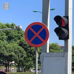 China Custom Road Sign Pole Galvanized And Powder Coating Surface Treatment on sale
