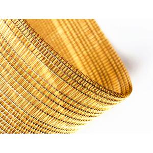 Decorative Woven Wire Mesh For Tempered Laminated Glass 0.28 Diameter 42 Mesh