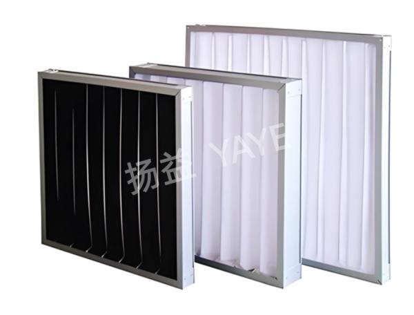 Industrial Air Pre Filter With Synthetic Fiber Pleated Panel And Aluminum Frame