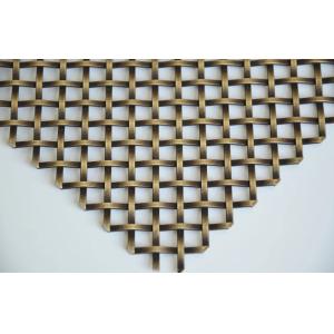 Crimped 2 Inch Woven Wire Mesh Panel For Cabinet Insert