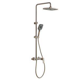 Cheap Bathroom Rainfall Shower Head System Wall Mount With Handheld Spray for sale