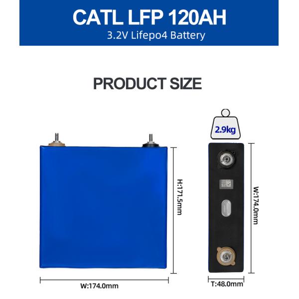Ukraine CATL 120ah 3.2V LiFePO4 Lithium Battery For Solar Energy Storage By MEETS DDP