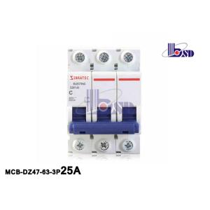 25 Amp Mini Circuit Breaker 3 Pole B Curve Circuit Breaker For Industrial Plants