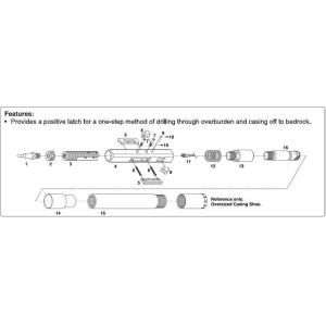 Cheap Wireline Drilling Core Barrel NW HWT PWT for Air / Water / Mud Flush for sale