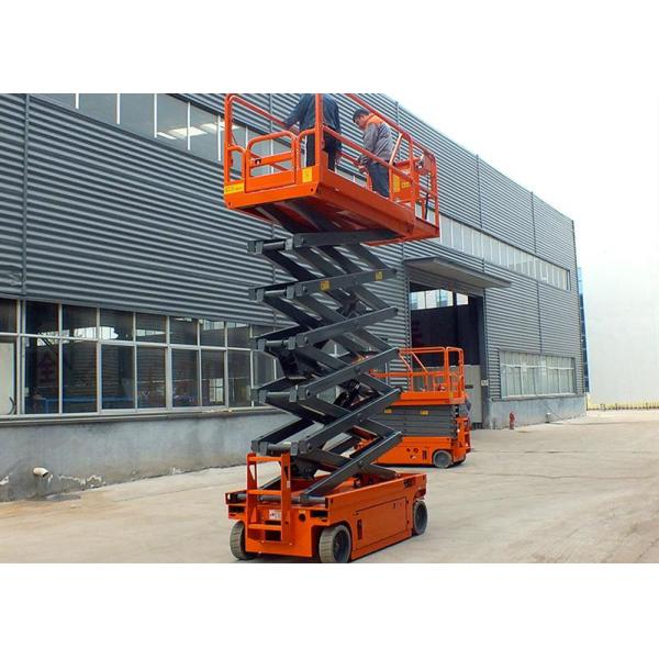 Quality Aerial Self Leveling Aerial Scissor Lift Portable With Emergency Stop Button wholesale