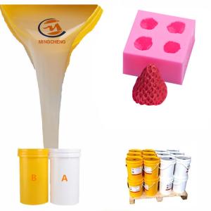 Fast Curing 5 Shore A RTV 2 Addition Cure Silicone Mold Rubber For Strawberry