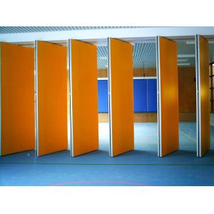 Cheap Aluminium Frame Restaurant Movable Partition Walls , Multi Color Soundproof Sliding Room Dividers for sale