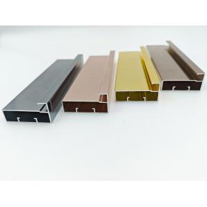 6063 T5 Aluminum Frame Extrusion Profiles , Waterproof Champagne Aluminium