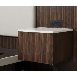 Hyatt Regency 5-star hotel new design zebra wood veneer king size headboard with