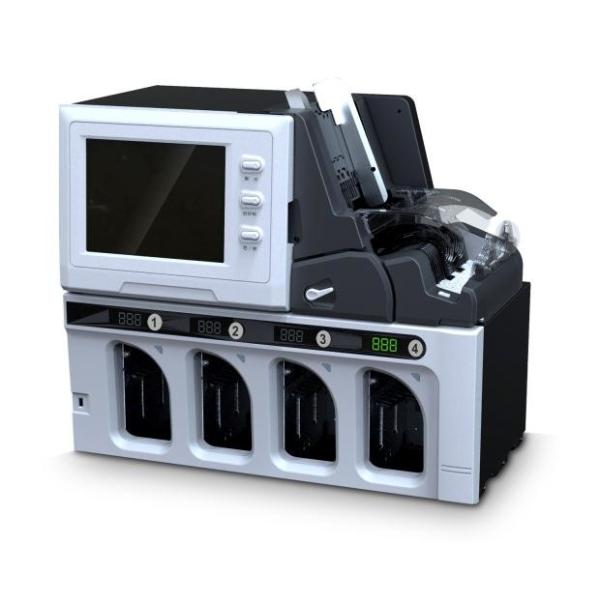 High capacity 3+1 pockets Mixed values currencies note counting machine bank