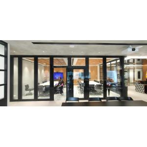 Cheap Modern Design Style Folding Office Room Separator With Aluminum Tempered Glass Surface Material for sale