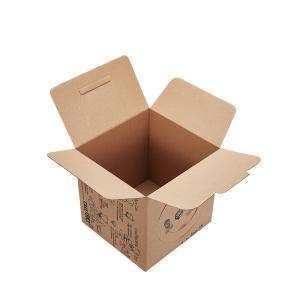 Personalized Kraft Corrugated Boxes Gift Mailer Boxes With Handle For Cup Cake