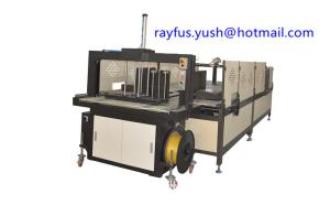 China Inline Carton Box Stitching Machine Pp Belt Heated Joint With Automatic Folder Gluer Stitcher on sale