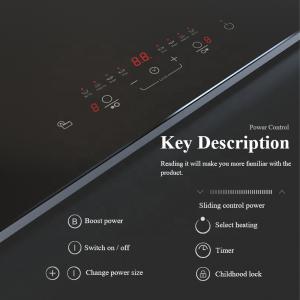 Powerful 4 Burner Electric Induction Hobs 7000W Built In With Childhood Lock