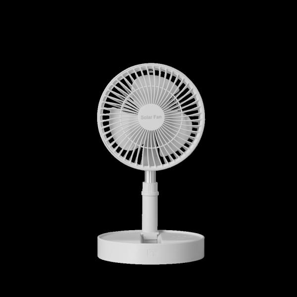 Portable Retractable Fan With Night Light Folding Wireless Abs Battery 5200mah
